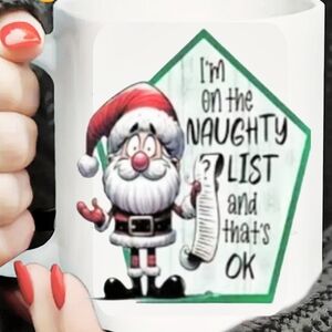 NEW Handmade Funny Holiday Coffee tea Mugs Several designs.  Crazy Cat.